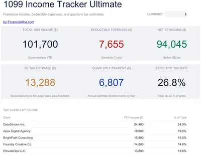 1099 Income Tracker Ultimate preview