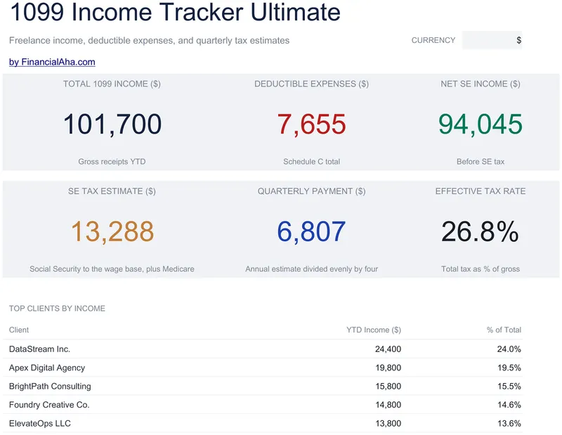 1099 Income Tracker Ultimate preview
