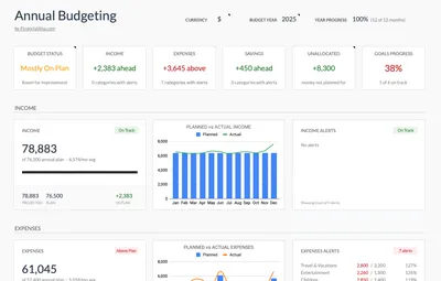 Annual Budgeting Planner preview