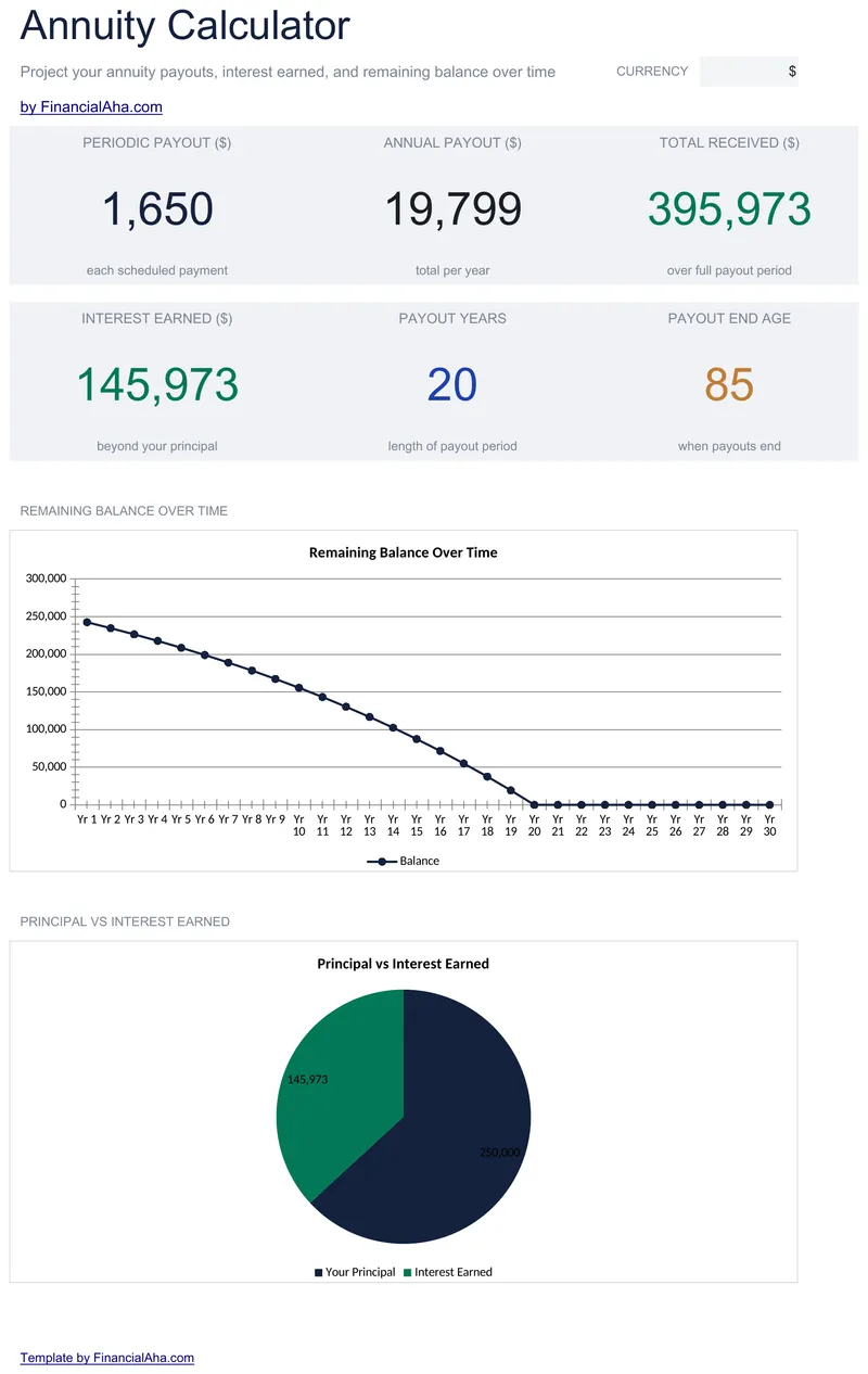 Annuity Calculator preview