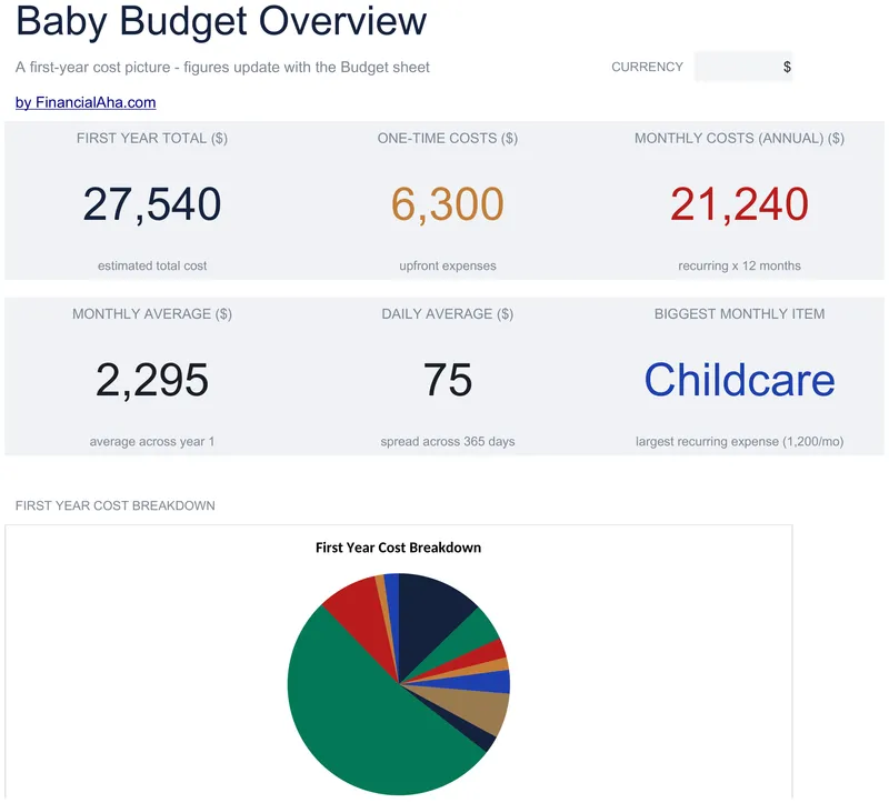 Baby Budget Planner preview