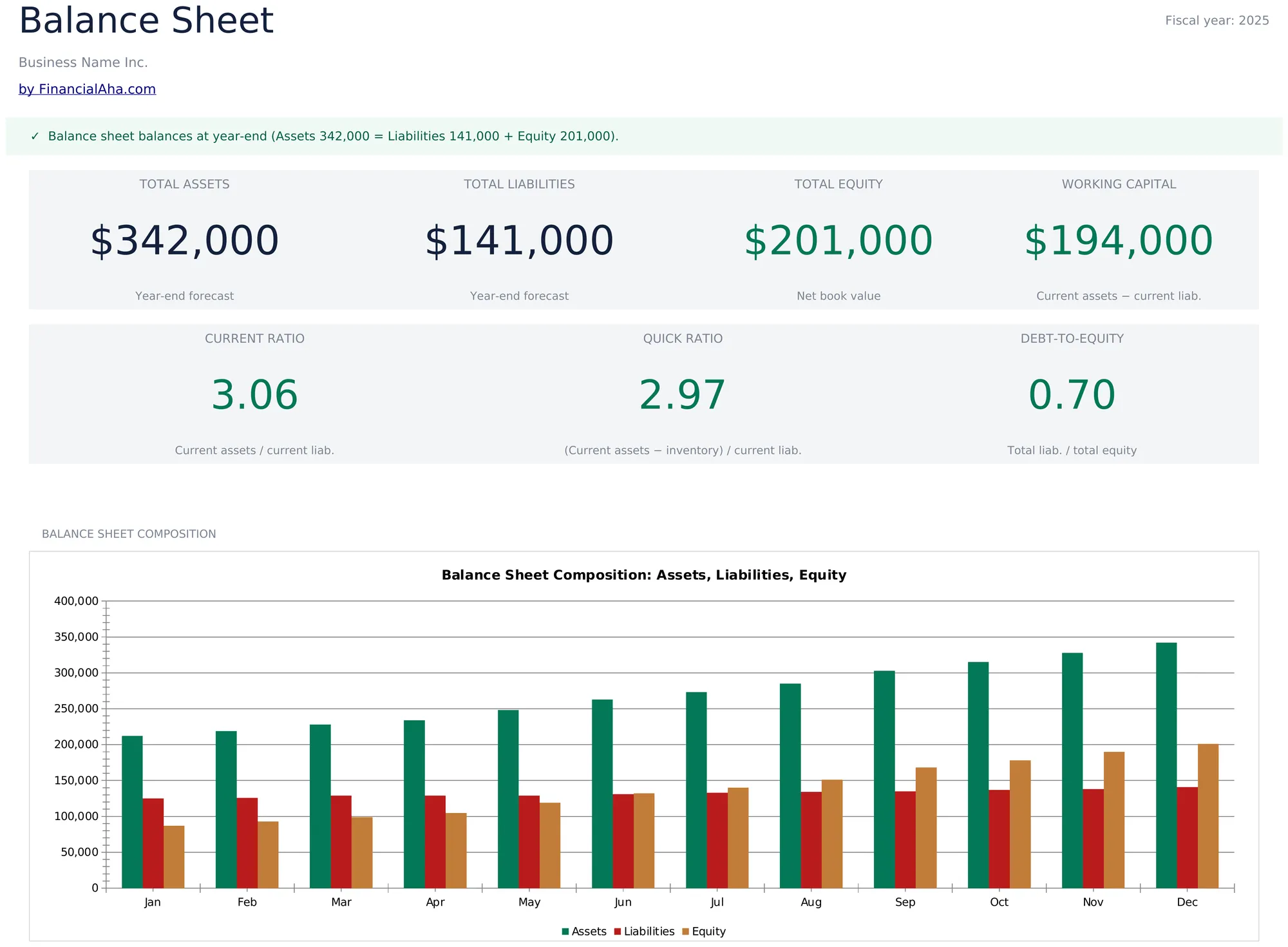 Balance Sheet Template Preview