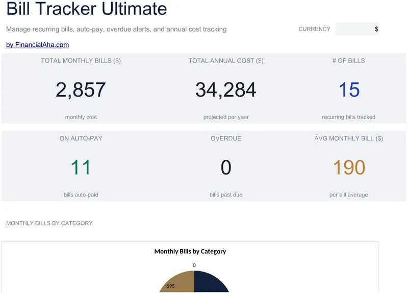 Bill Tracker preview