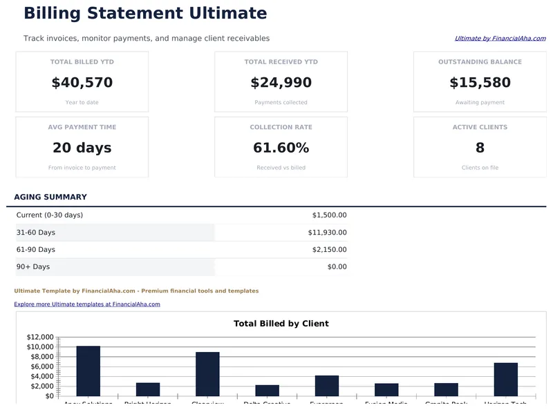 Billing Statement Ultimate preview
