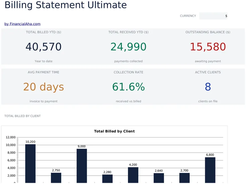 Billing Statement Ultimate preview