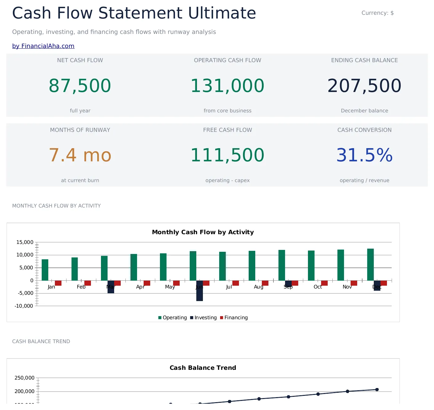 Cash Flow Statement Ultimate preview