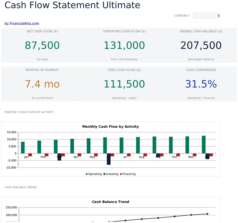 Cash Flow Statement Ultimate preview