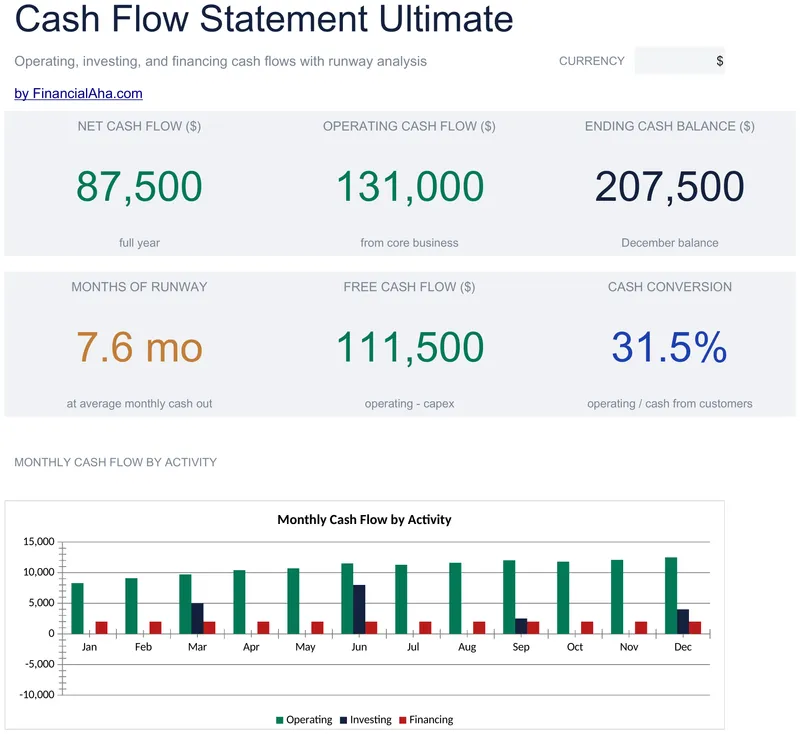 Cash Flow Statement Ultimate preview