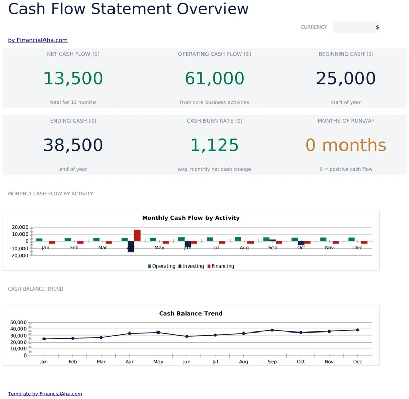 Cash Flow Statement preview