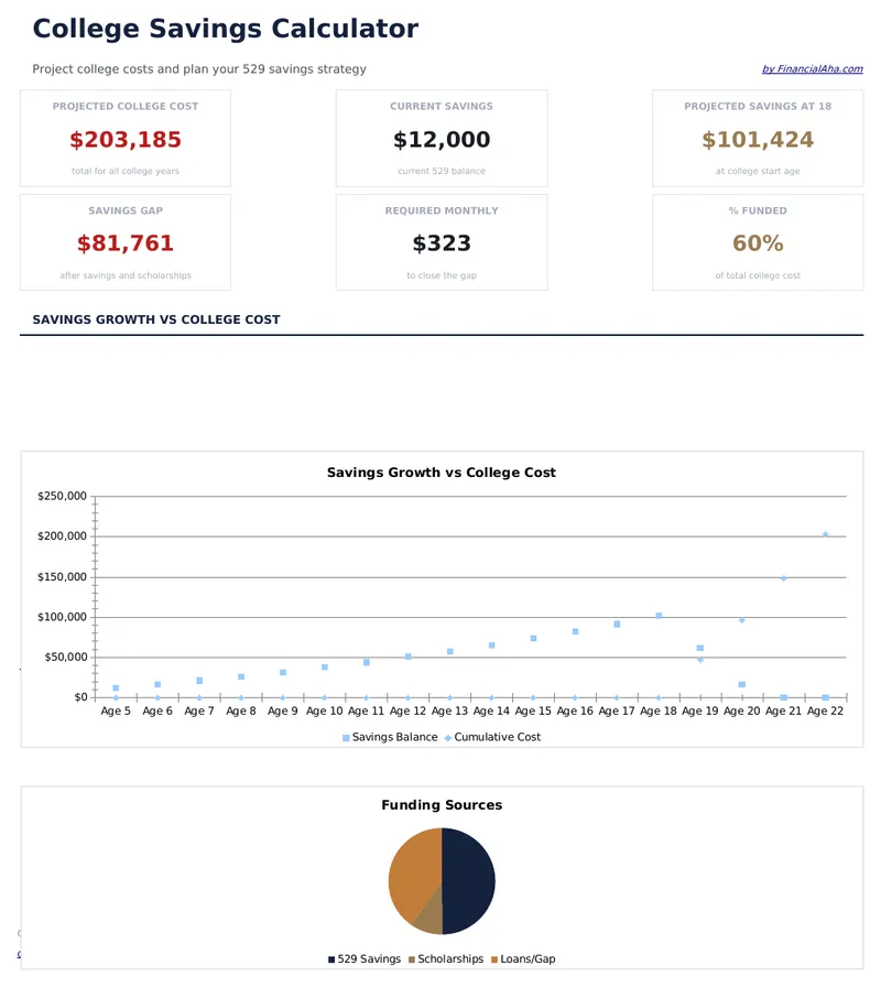 College Savings Calculator