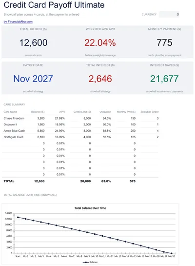 Credit Card Payoff Ultimate preview