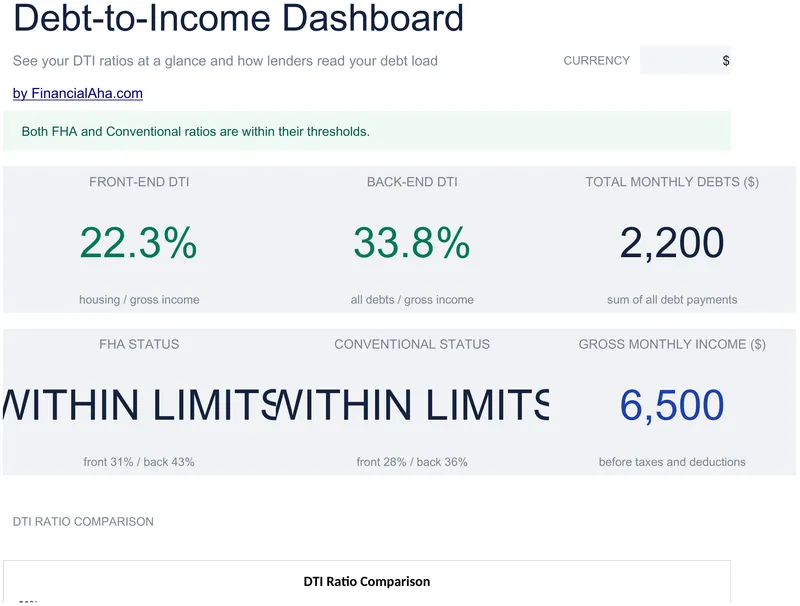 Debt-to-Income Calculator preview