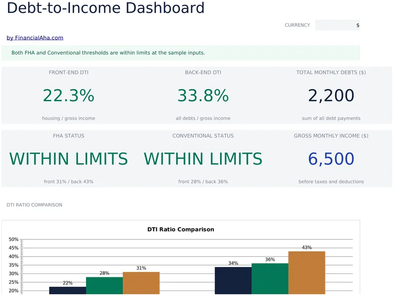 Debt-to-Income Calculator preview