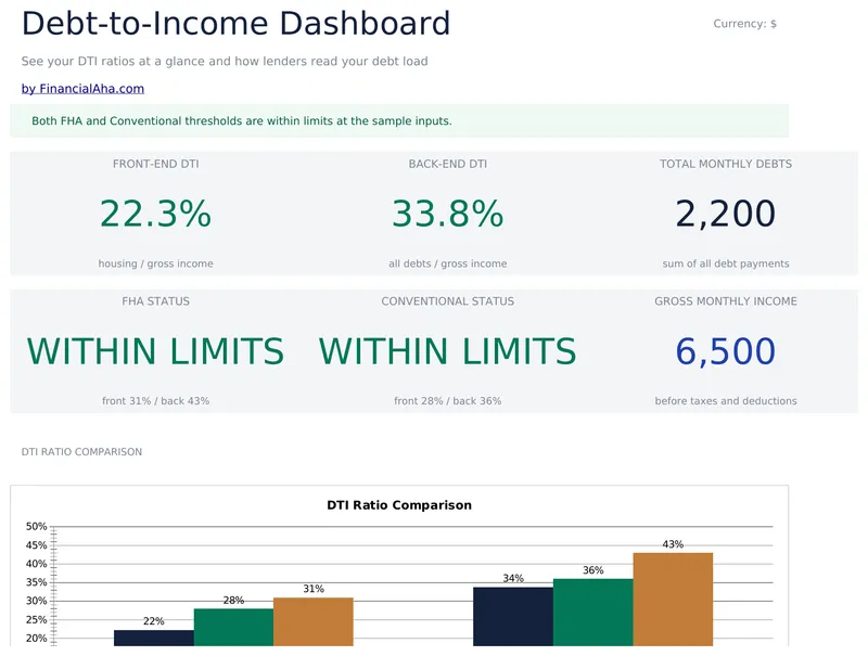 Debt-to-Income Calculator preview