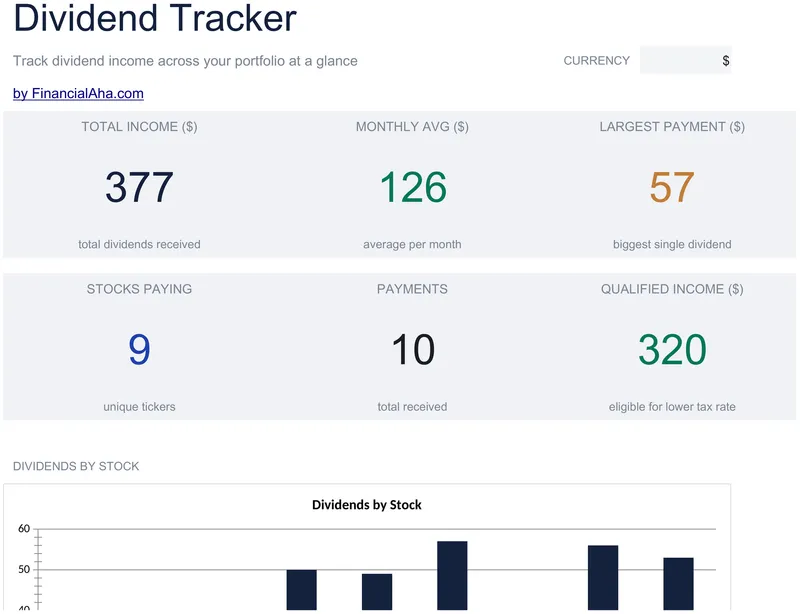 Dividend Tracker preview