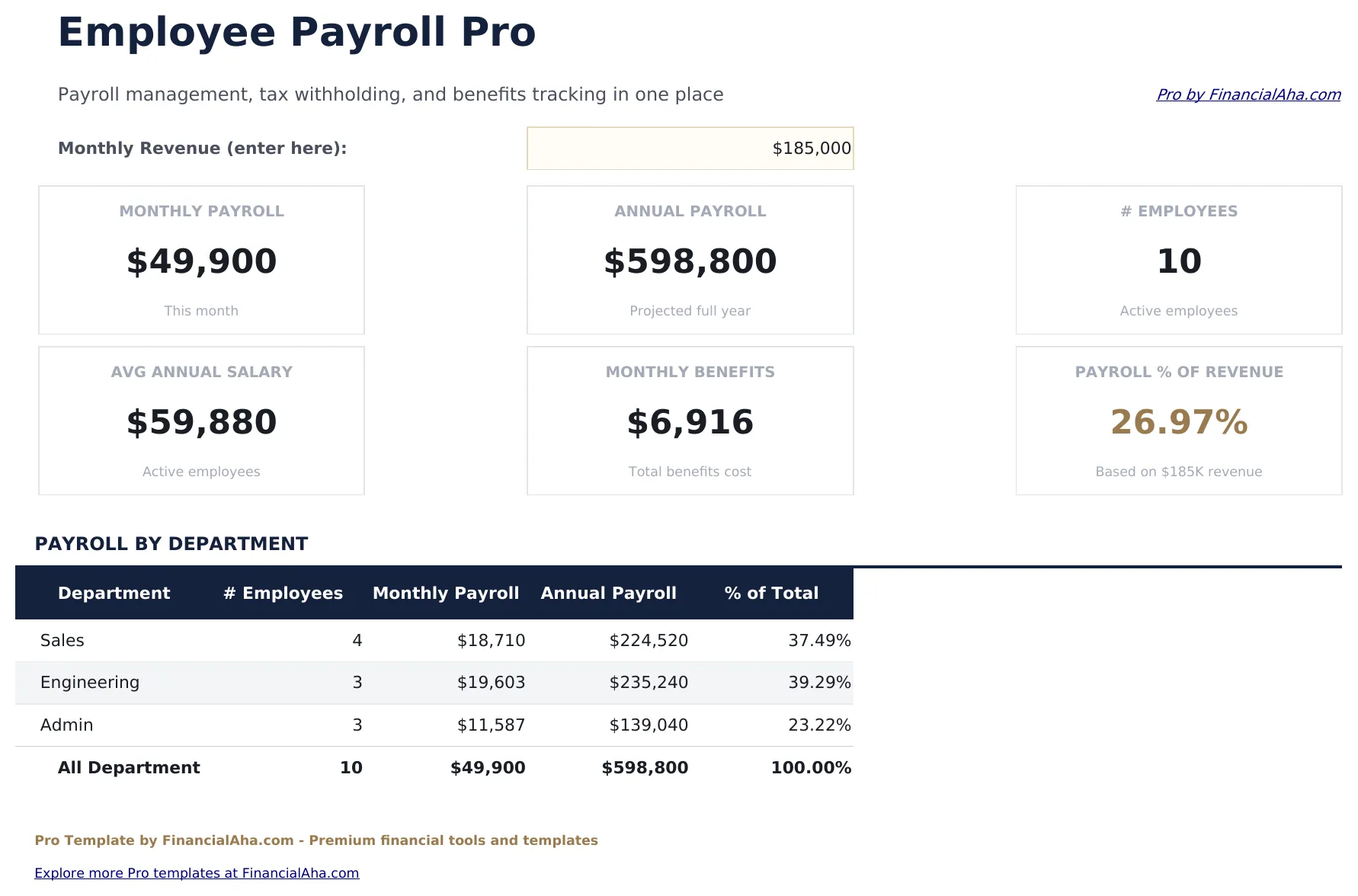 Employee Payroll Pro preview