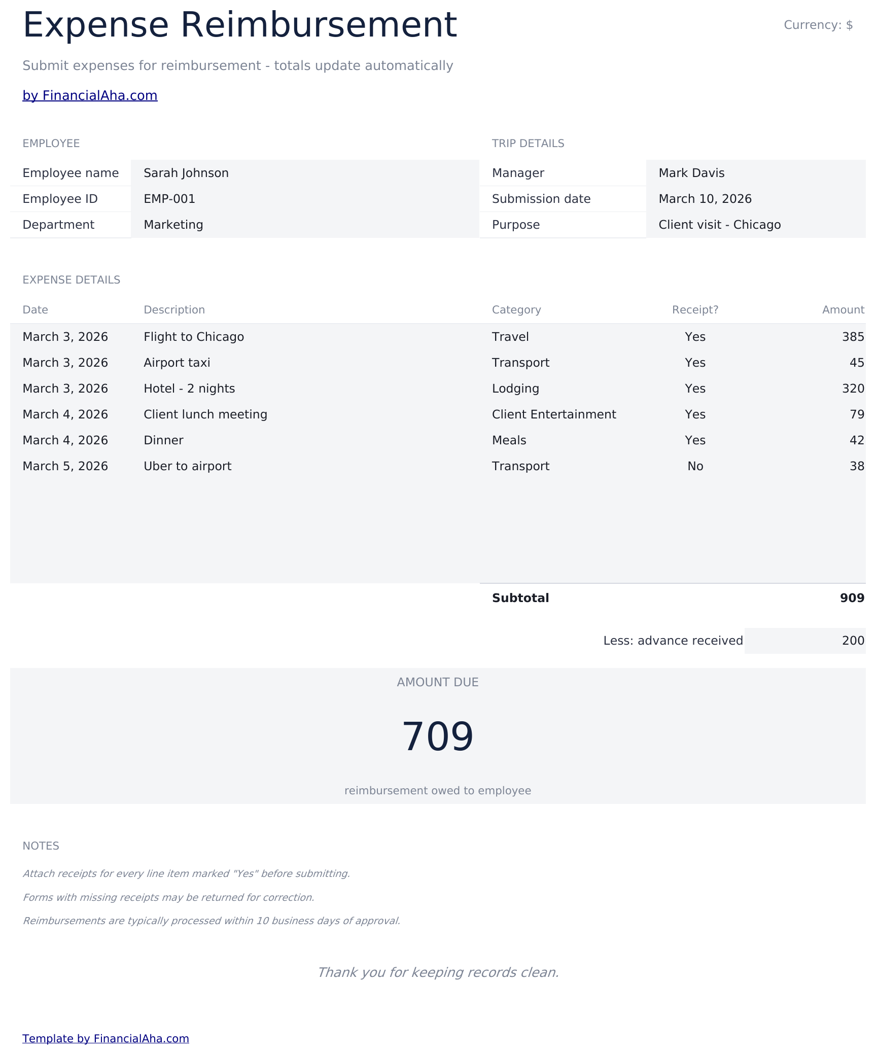 Essentials template preview