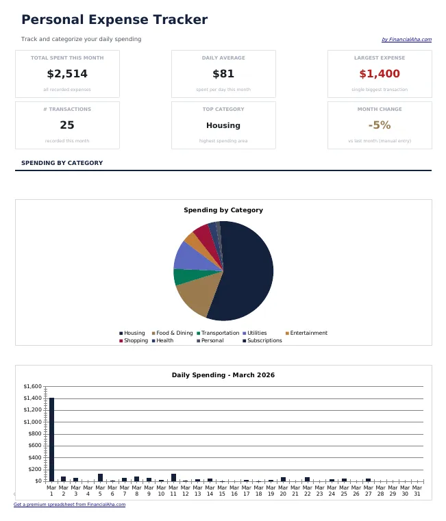Expense Tracker preview