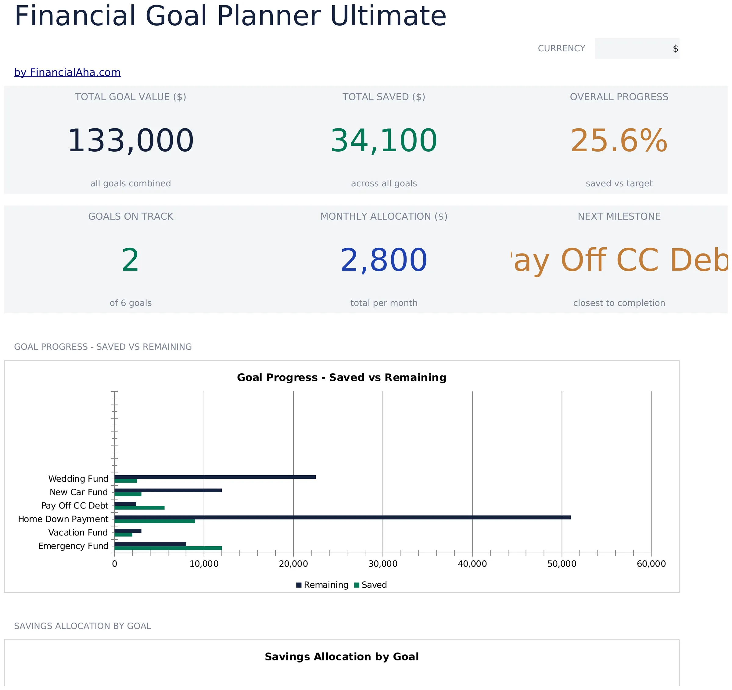 Financial Goal Planner Ultimate preview