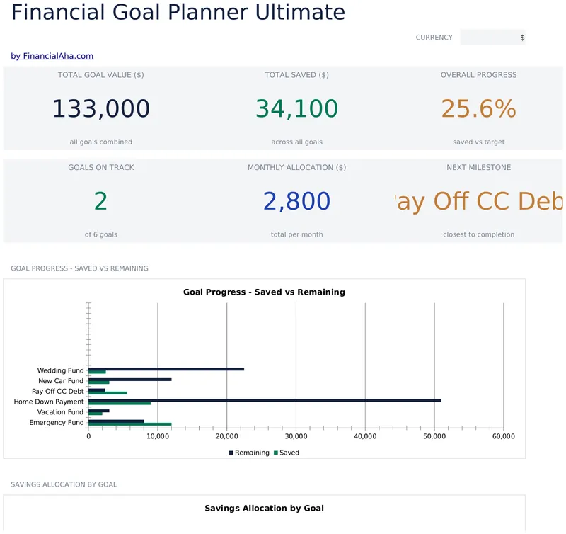 Financial Goal Planner Ultimate preview