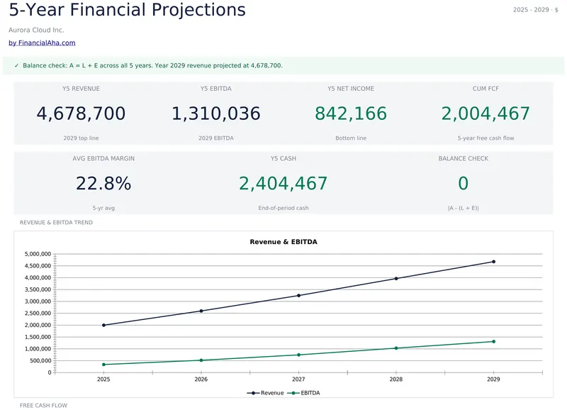 5-Year Financial Projections