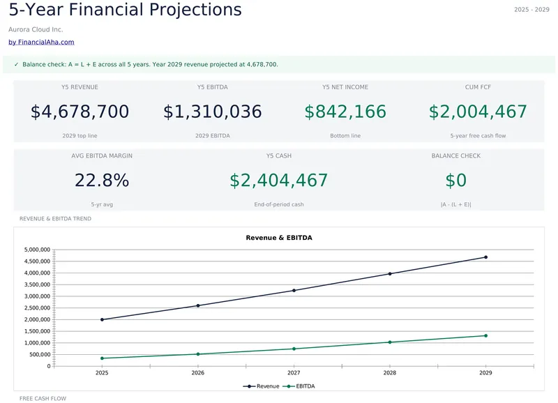 5-Year Financial Projections