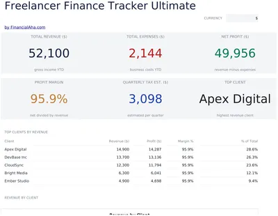 Freelancer Finance Tracker Ultimate preview
