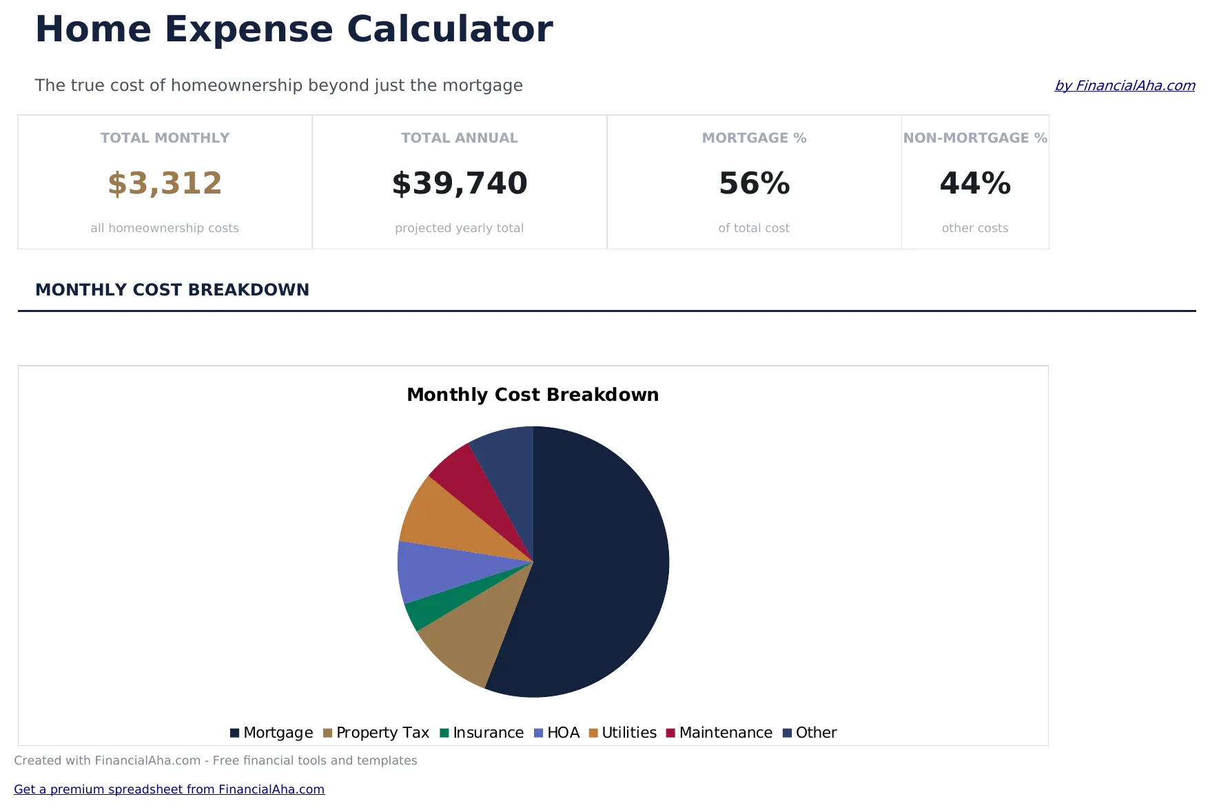 Home Expense Calculator preview