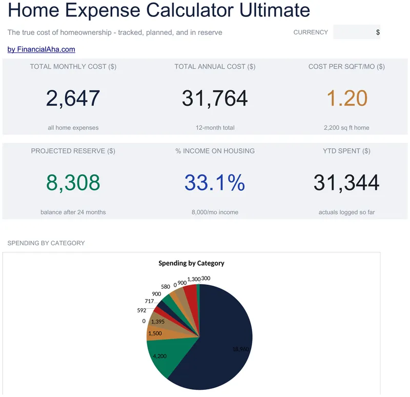 Home Expense Calculator preview