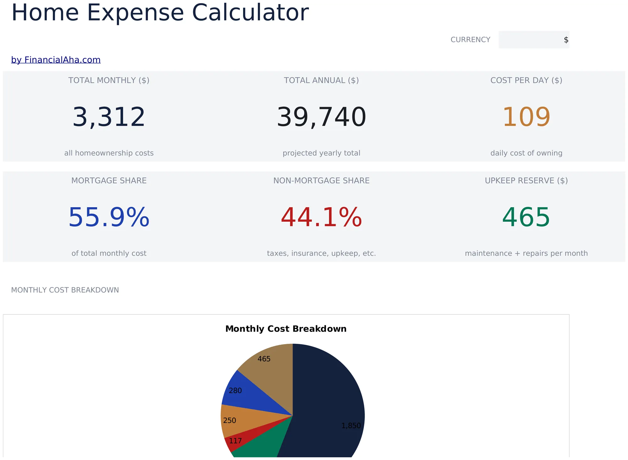Home Expense Calculator preview