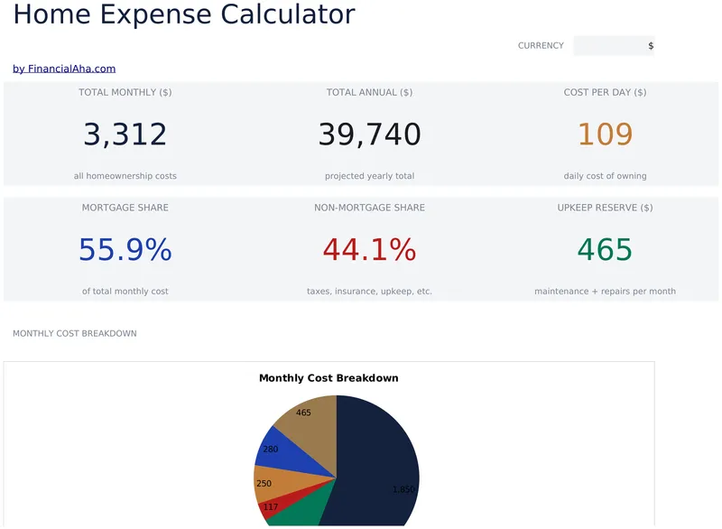 Home Expense Calculator preview