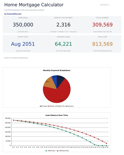 Home Mortgage Calculator preview