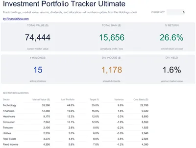 Investment Portfolio Tracker preview
