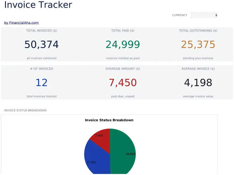 Invoice Tracker preview