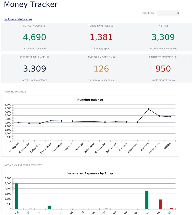 Money Tracker preview