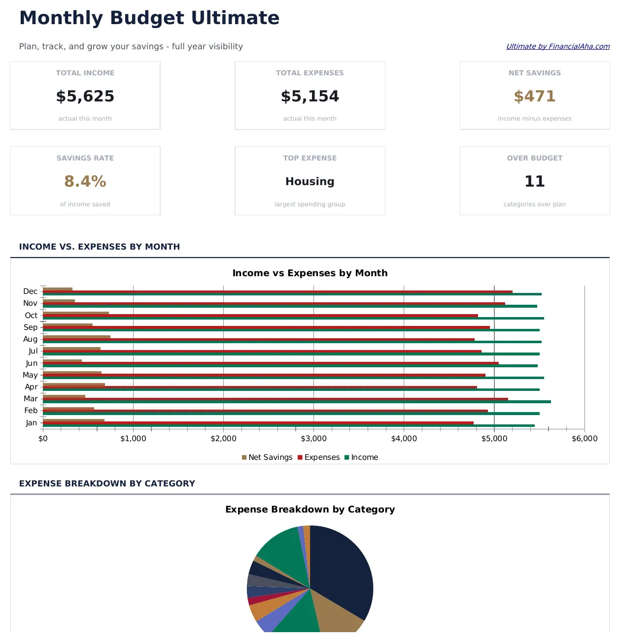 Monthly Budget Ultimate preview