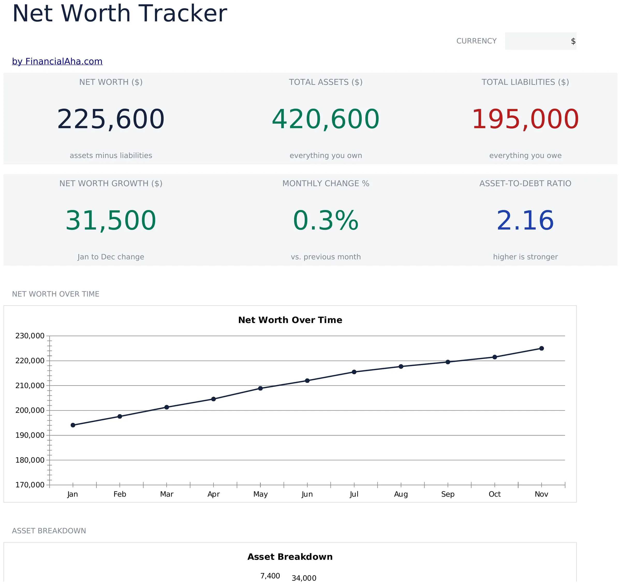 Net Worth Tracker preview