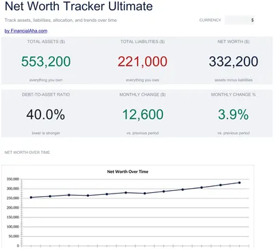 Net Worth Tracker Ultimate preview