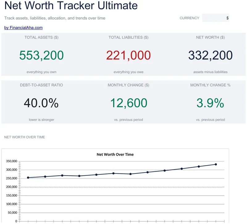 Net Worth Tracker Ultimate preview