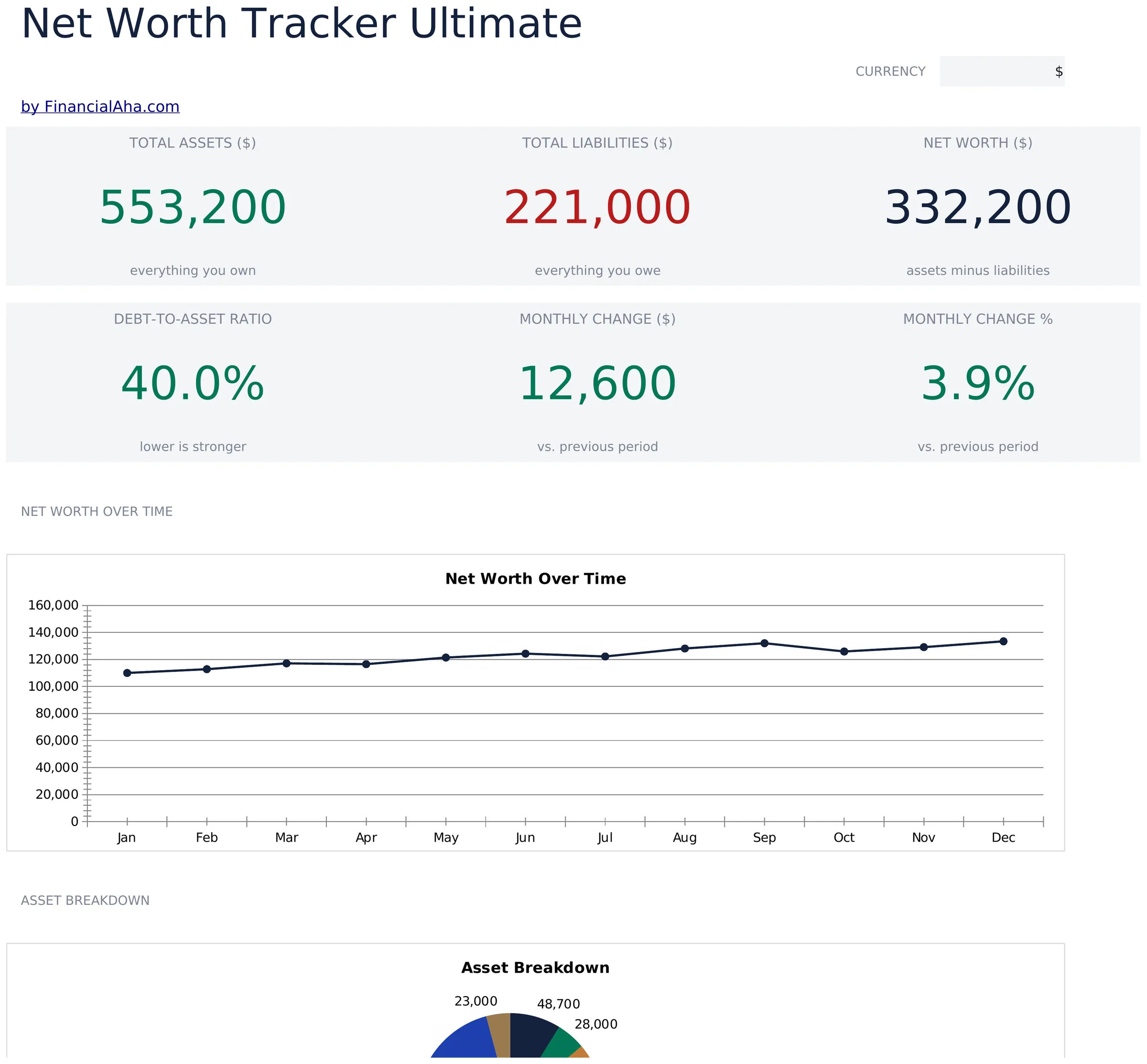 Net Worth Tracker Ultimate preview
