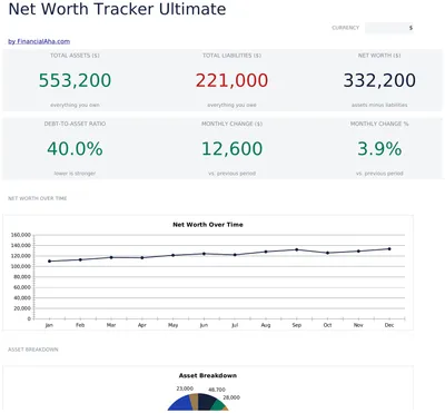 Net Worth Tracker Ultimate preview