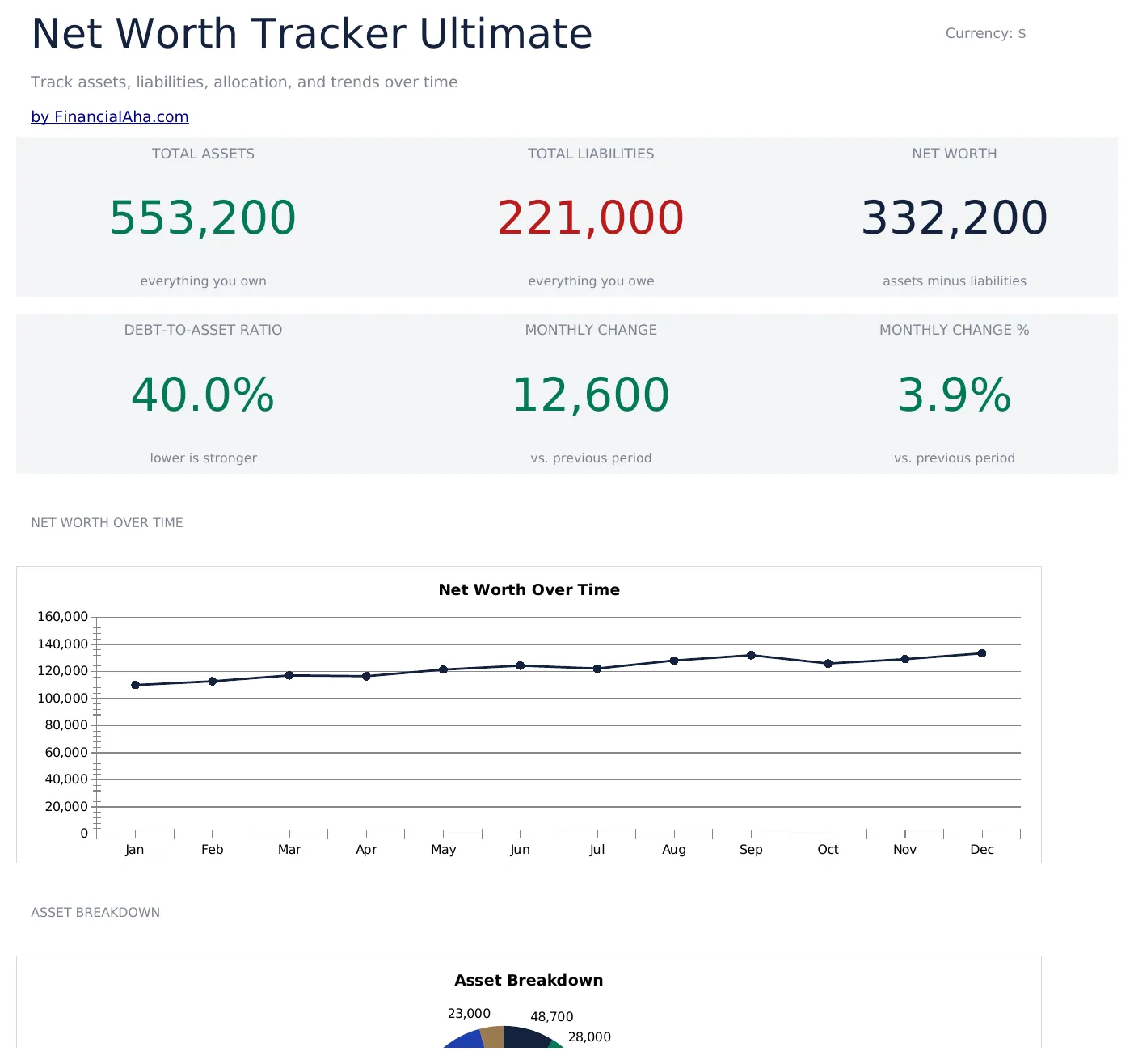 Net Worth Tracker Ultimate preview
