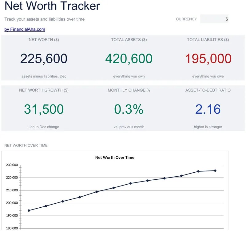 Net Worth Tracker preview