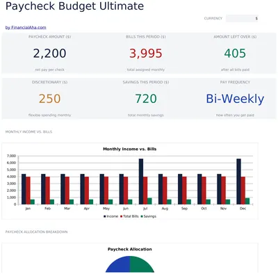 Paycheck Budget Ultimate preview