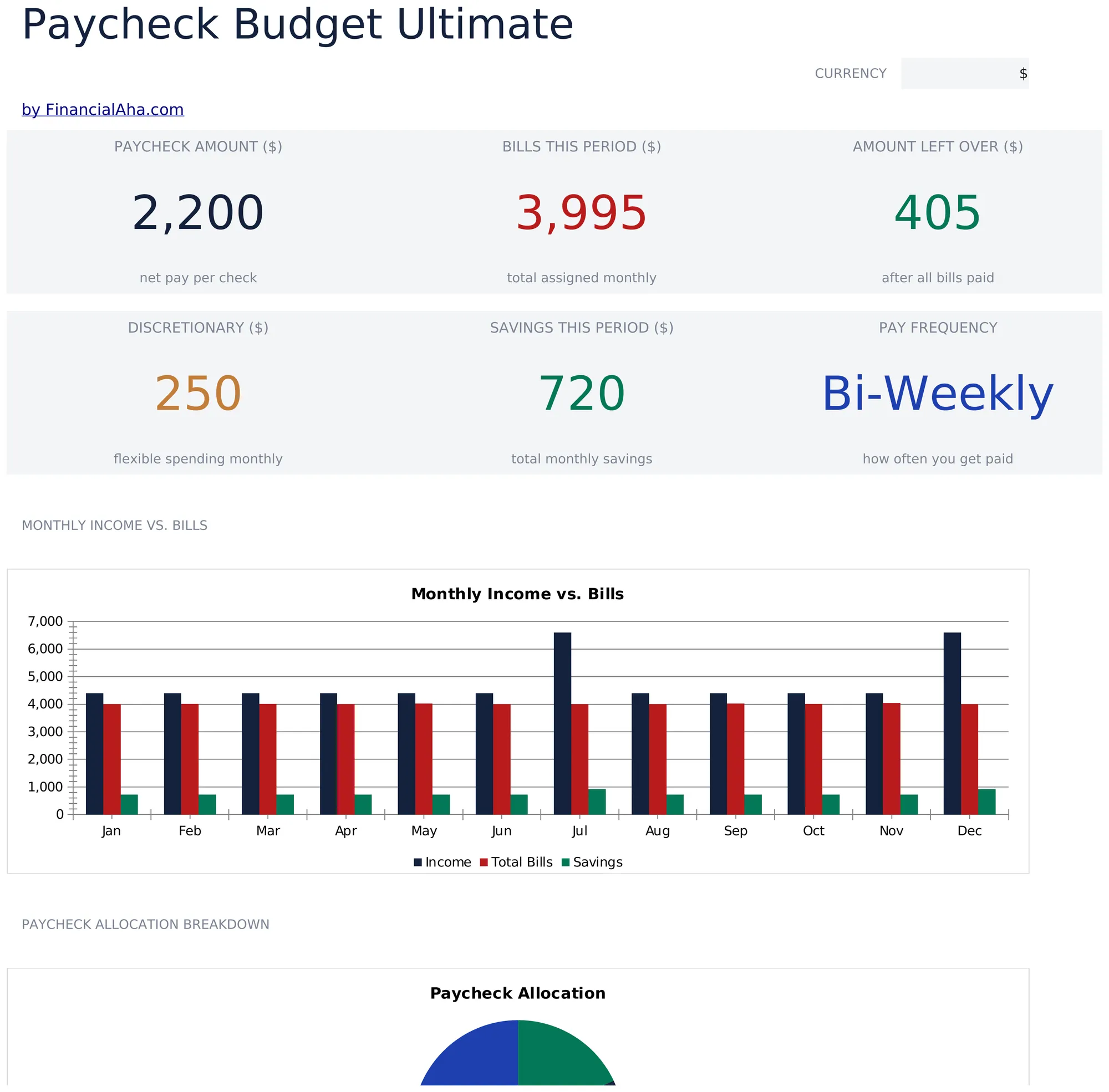 Paycheck Budget Ultimate preview