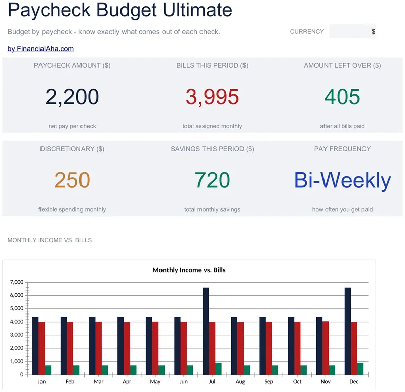 Paycheck Budget Ultimate preview