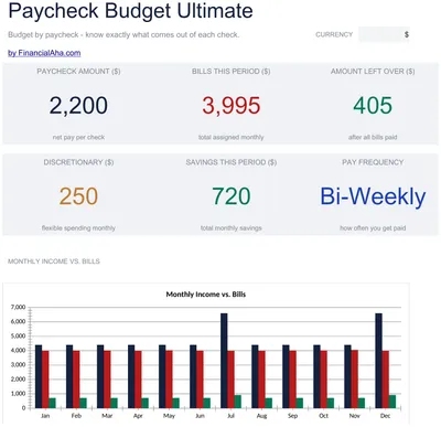 Paycheck Budget Ultimate preview