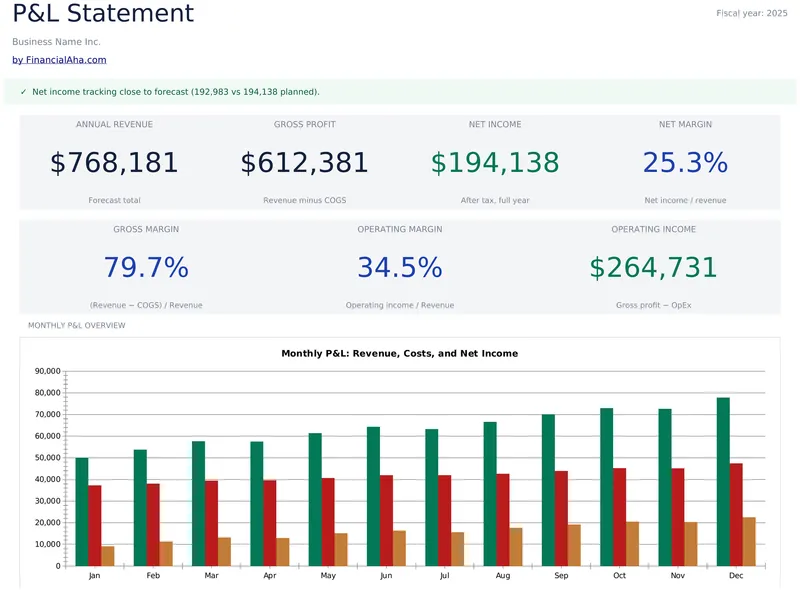 Profit & Loss Statement