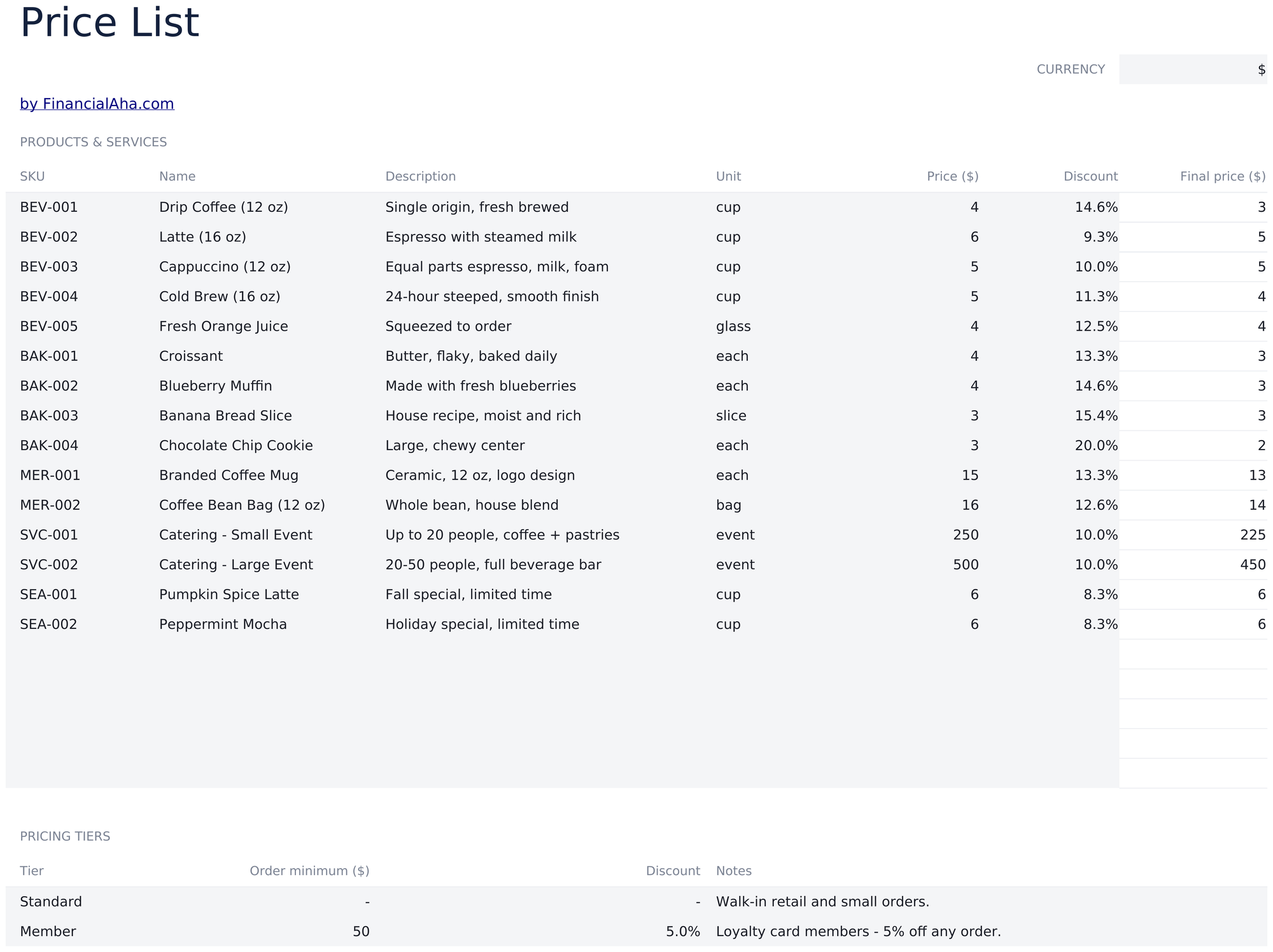 Essentials template preview