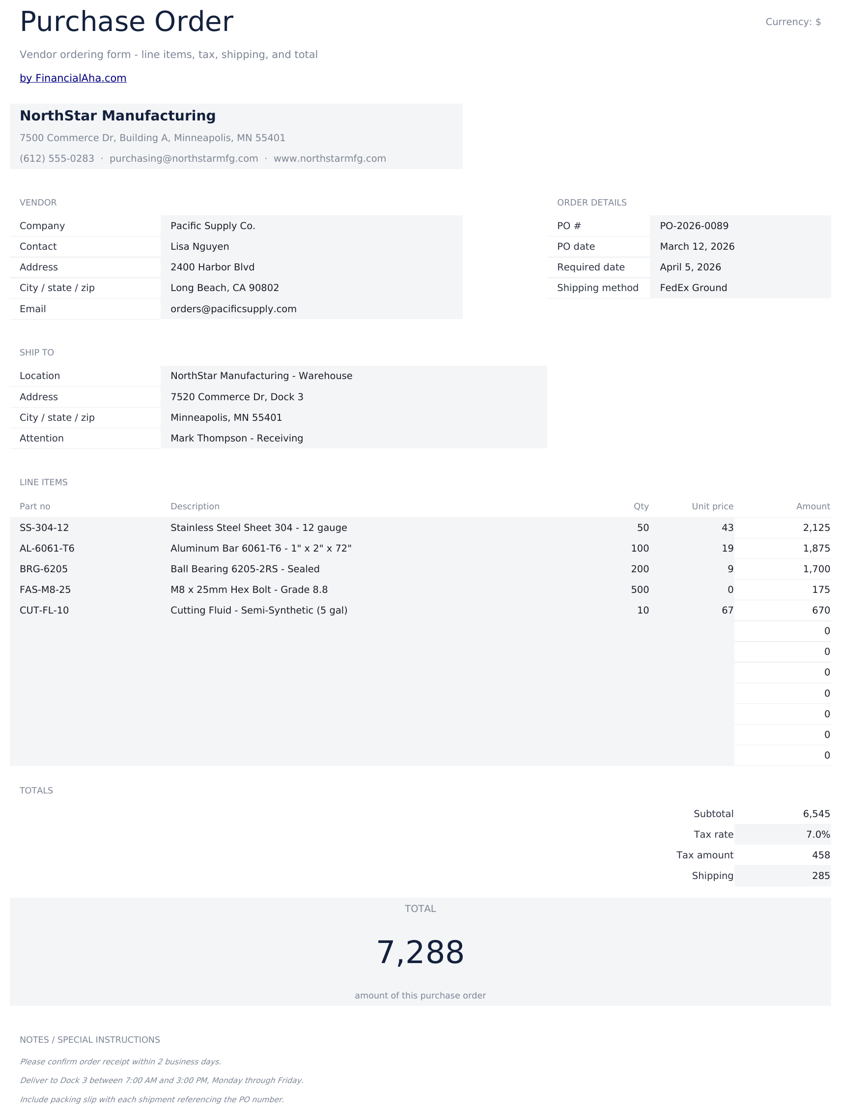 Essentials template preview